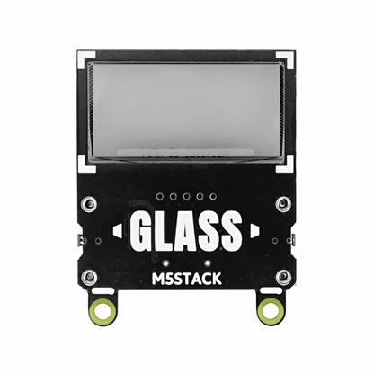M5Stack transparent OLED display active area and glass panel