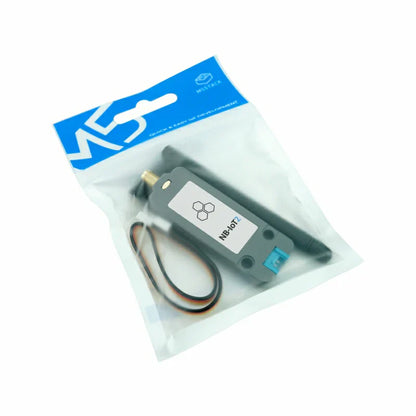 M5Stack NB-IoT2 package contents with antenna and Grove cable
