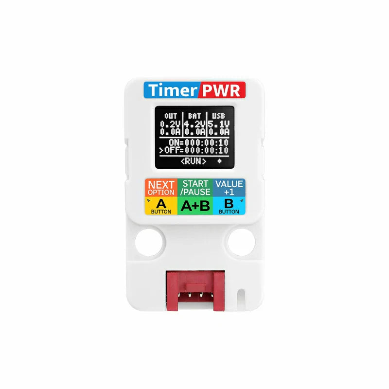 M5Stack Timer Power Unit Type-C charging and Grove output view