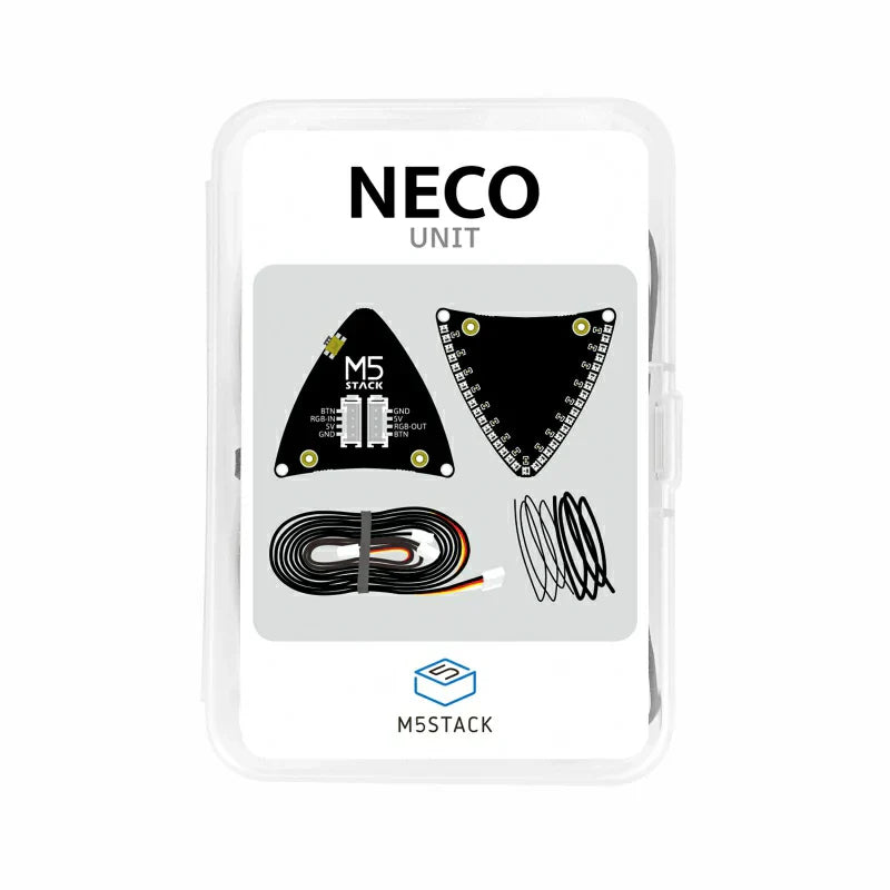 M5Stack Neco Unit package contents with two lighting panels