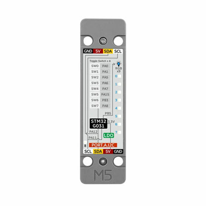 M5Stack Byte Switch Unit dimensions and enclosure details