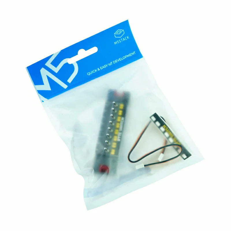 M5Stack Byte Switch package contents with Grove cable and sticker
