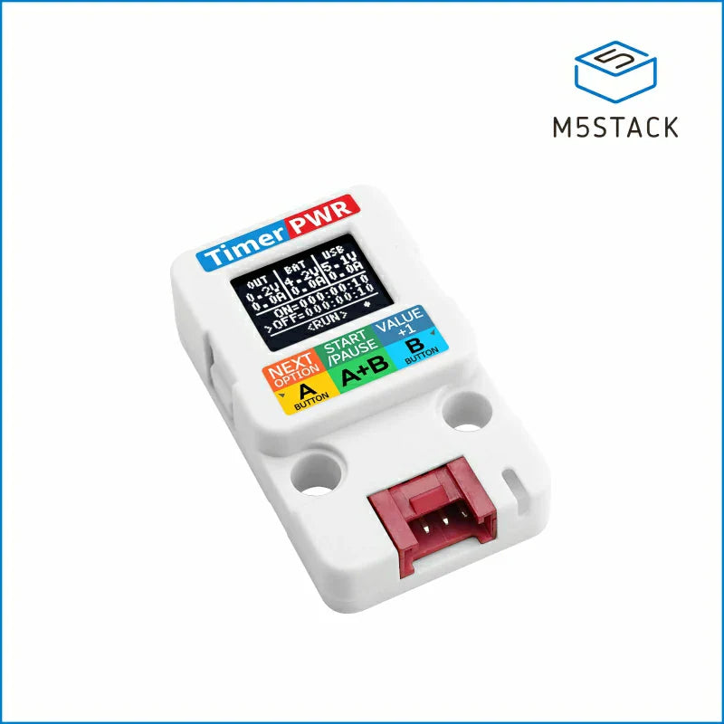 M5Stack Timer Power Unit with OLED display and INA3221 monitoring