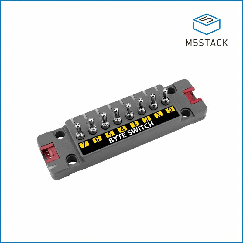 M5Stack Byte Switch Unit with 8 toggle inputs and RGB LEDs