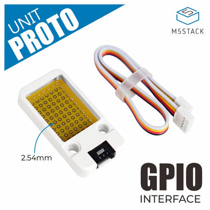 M5Stack Mini Proto Unit 77-hole board layout