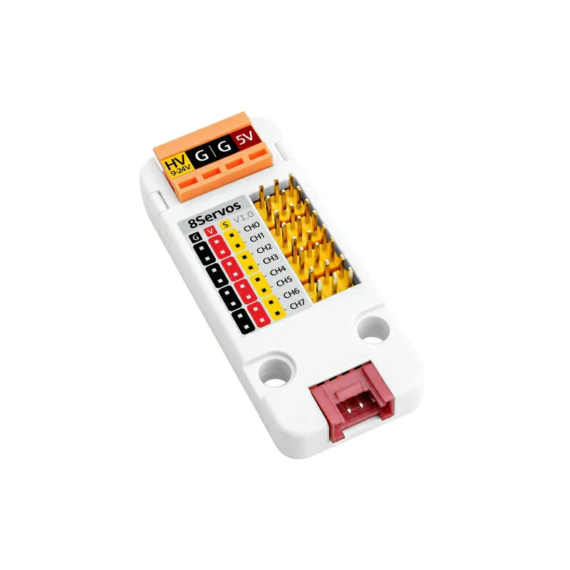M5Stack 8Servos STM32F030 control board features