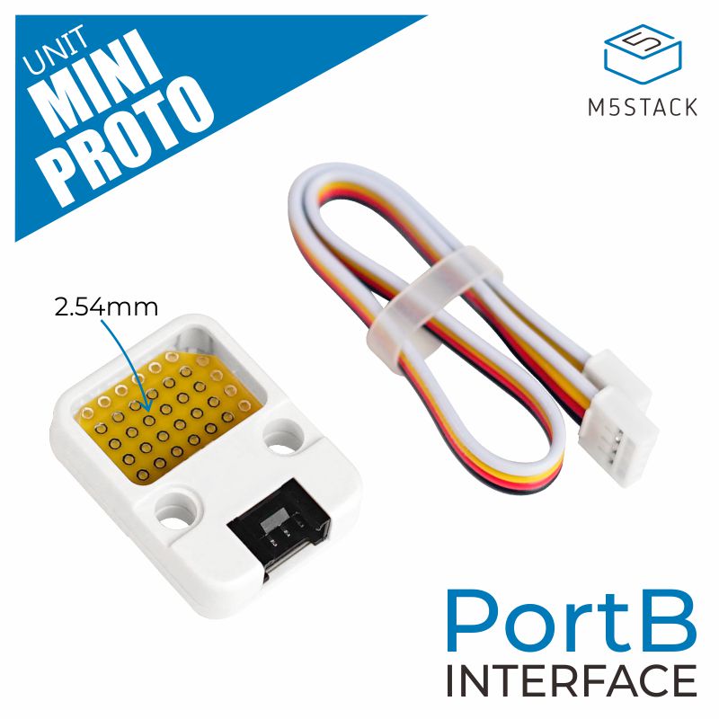 M5Stack Unit Mini Proto connector and control detail