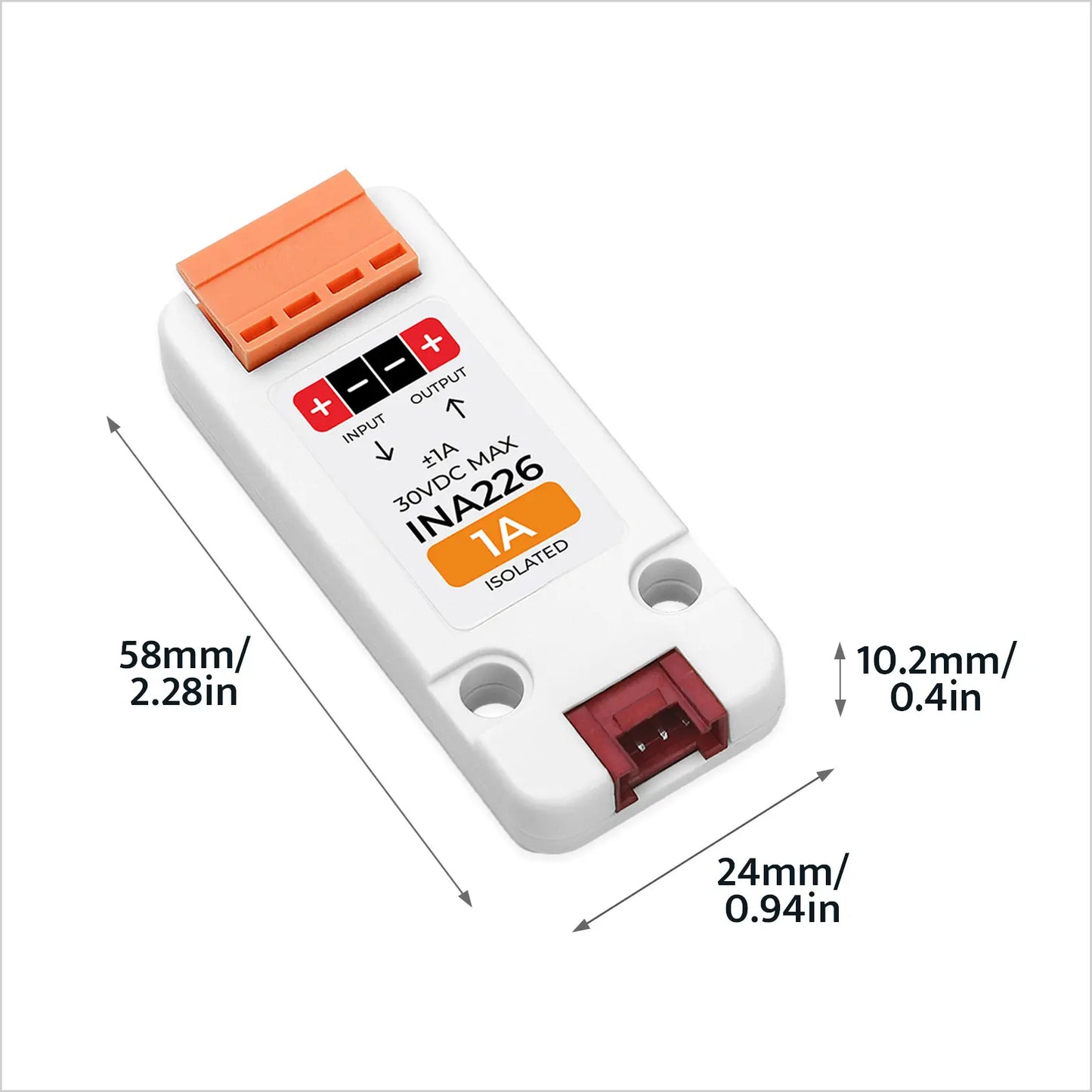 M5Stack INA226-1A terminal and Grove interface view