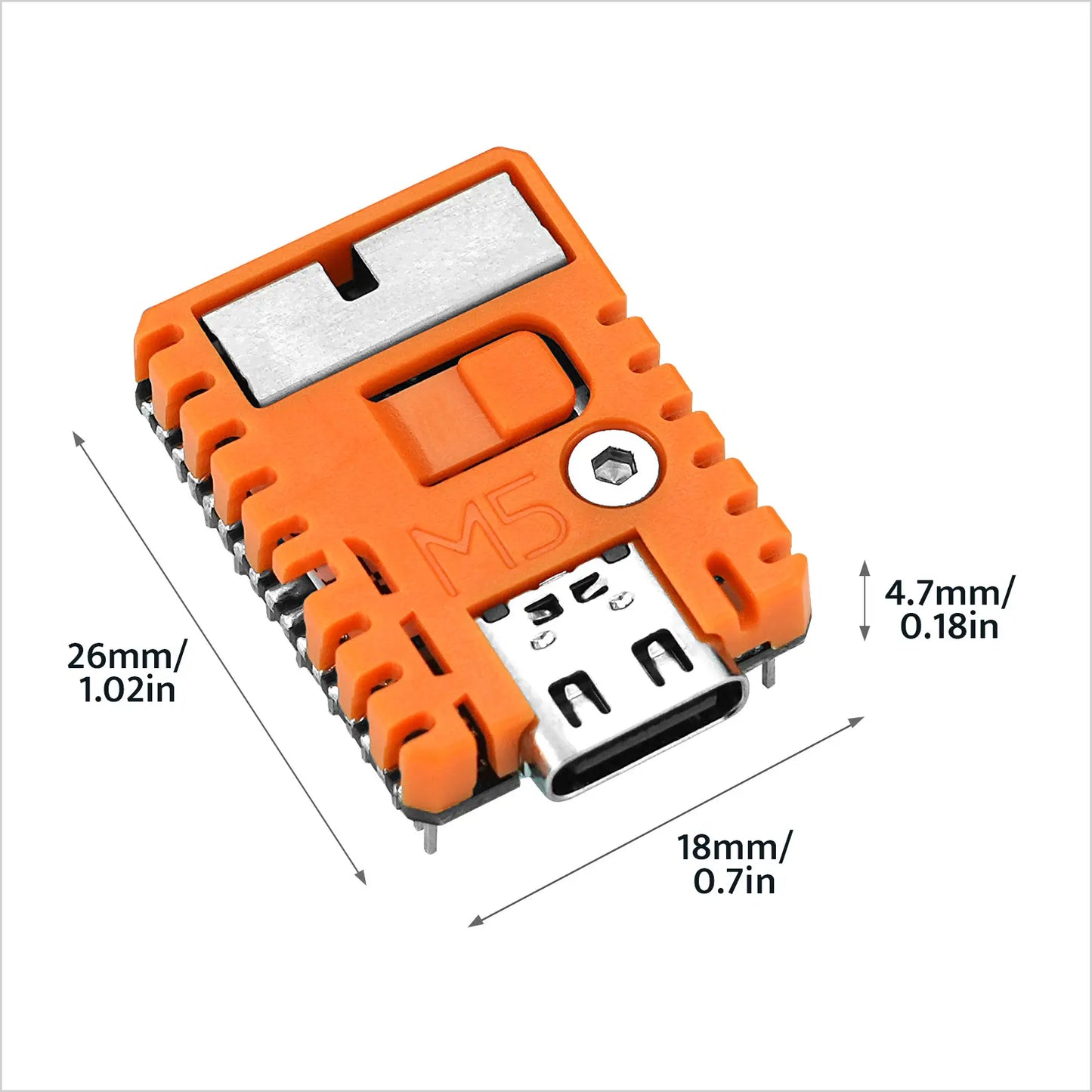 M5StampS3A with 2.54 Header Pin