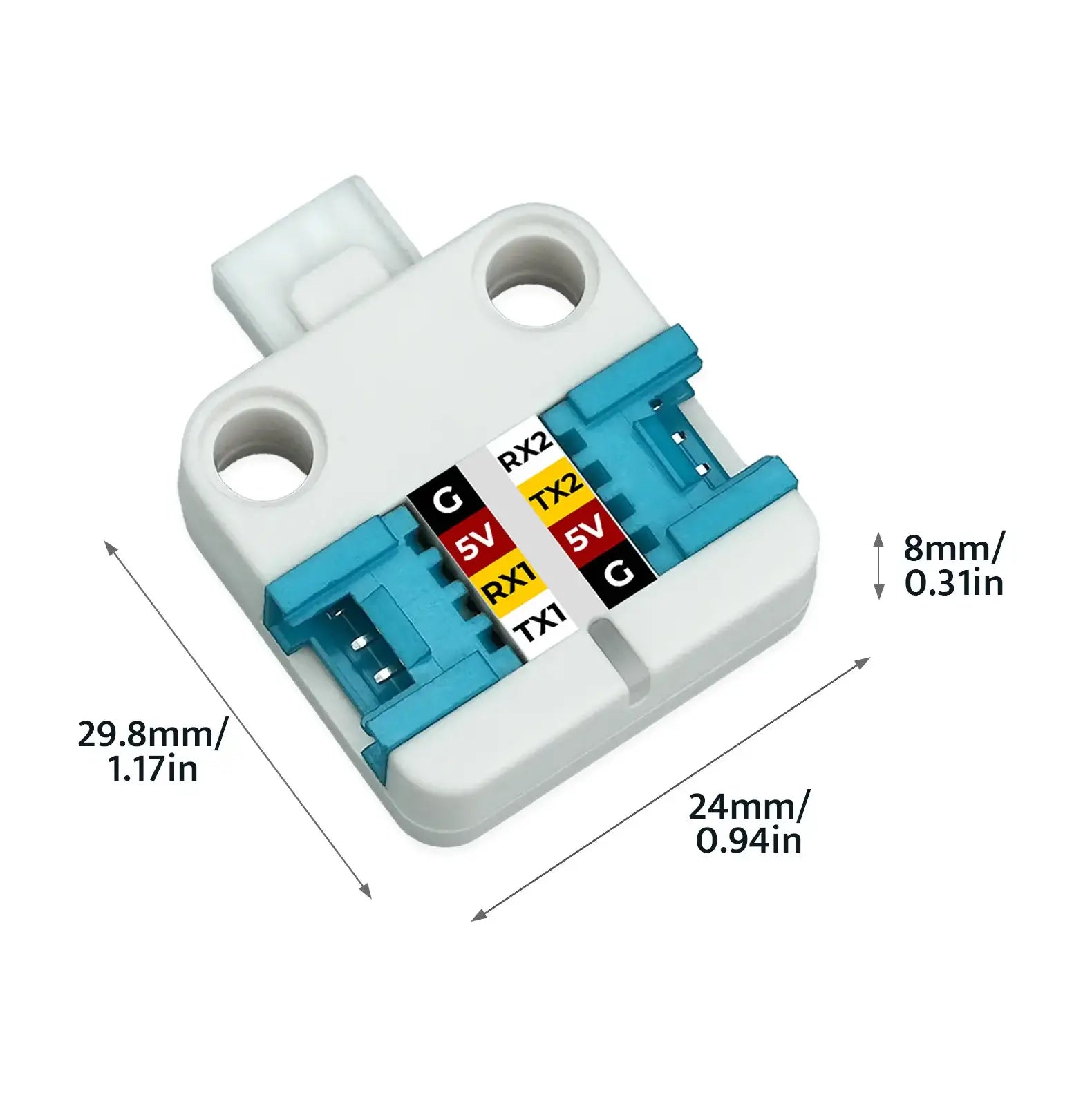 M5Stack ChainBUS dual HY2.0-4P chain interface view