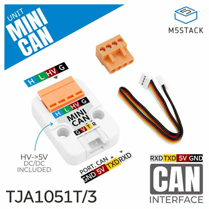 M5Stack Mini CAN Bus Unit front hardware view