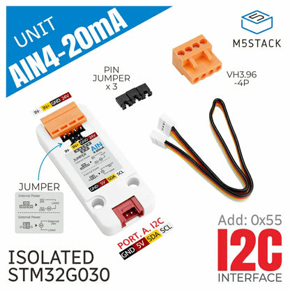 M5Stack isolated 4-20mA current loop interface