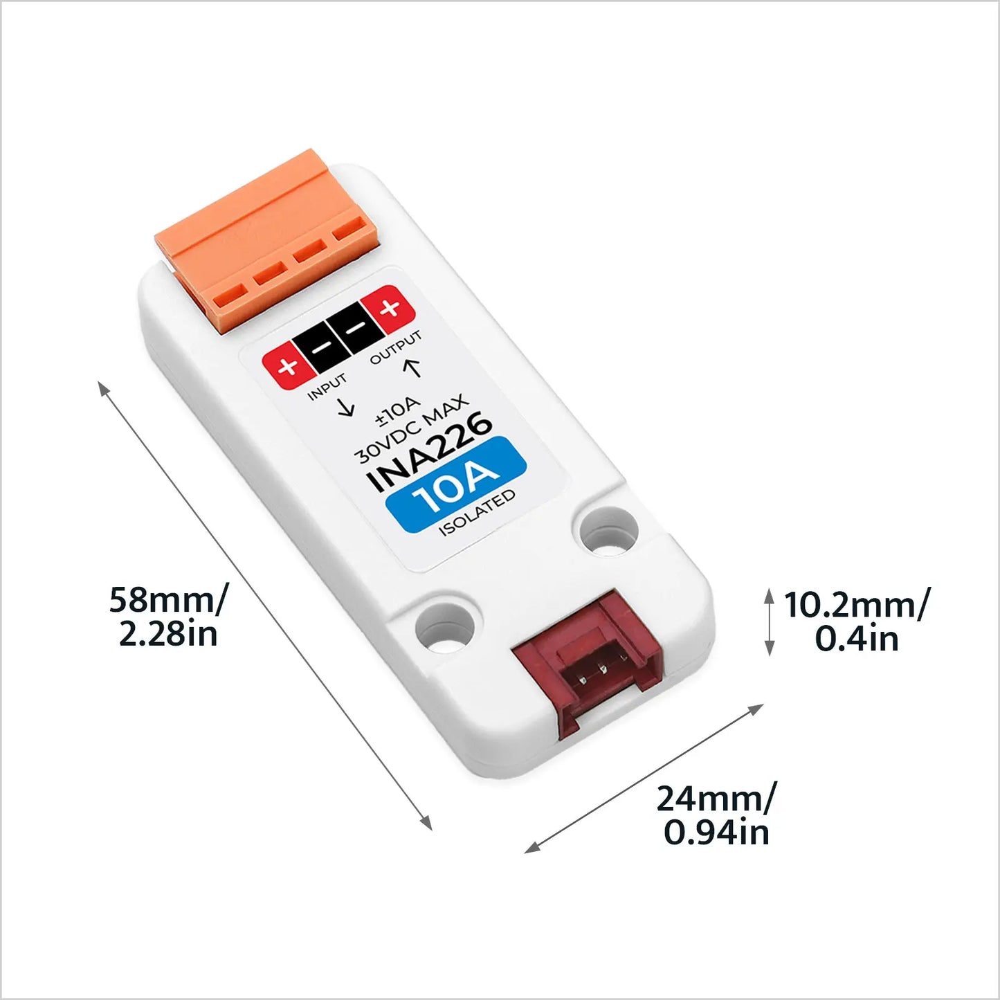 M5Stack INA226-10A power monitor terminal and Grove I2C interface