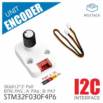 M5Stack rotary encoder Grove I2C connector detail