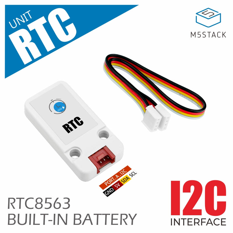 M5Stack Unit RTC connector and control detail