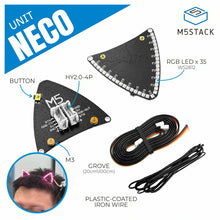 M5Stack Neco Unit showing 35 addressable WS2812C RGB LEDs