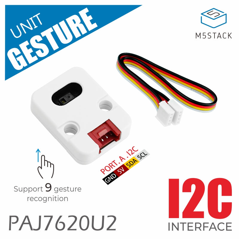 M5Stack Unit Gesture connector and control detail