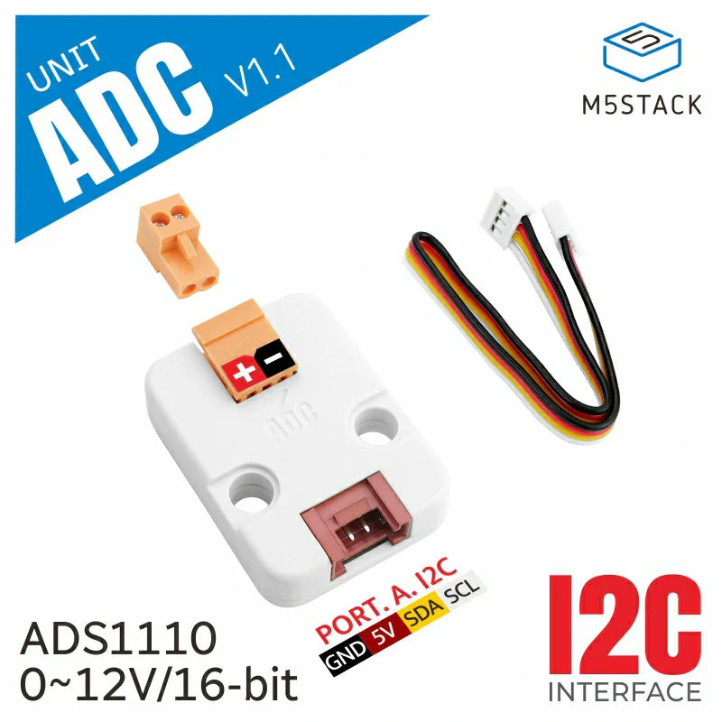 M5Stack ADC V1.1 analog acquisition module front view