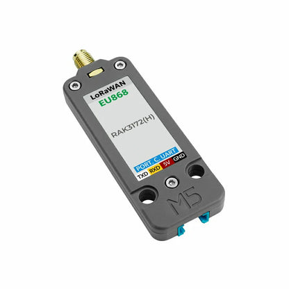 M5Stack LoRaWAN EU868 module dimensions and enclosure details