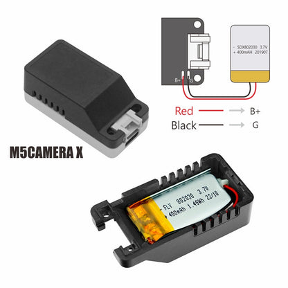 M5Stack M5Camera 400mAh lithium-polymer battery detail