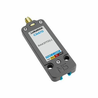 M5Stack LoRaWAN CN470 Unit showing SMA antenna connection