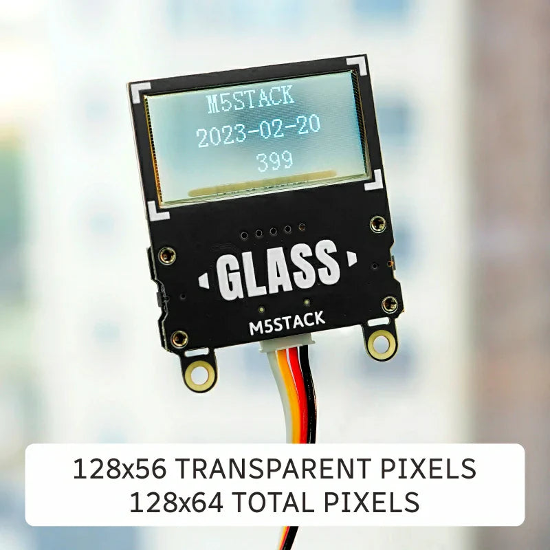 M5Stack Glass Unit 128x64 transparent OLED panel