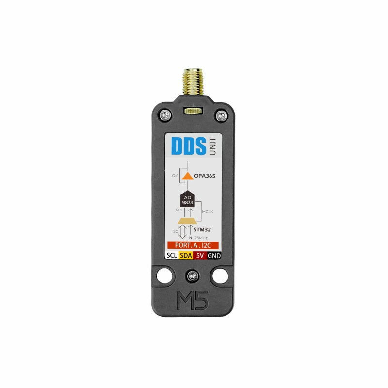 M5Stack DDS AD9833 Unit board and enclosure details