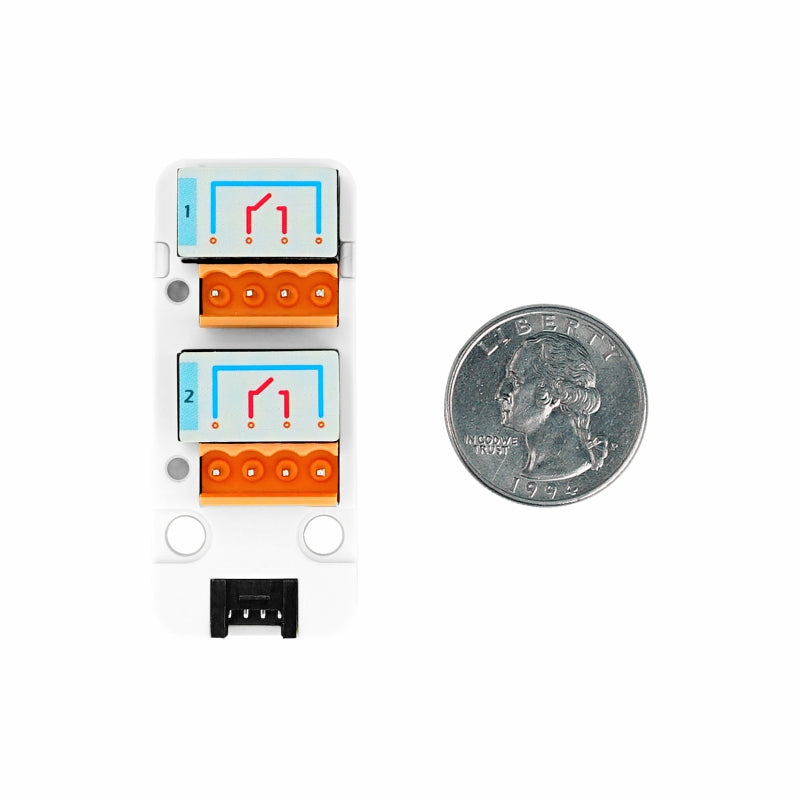 M5Stack Unit 2Relay rear hardware view