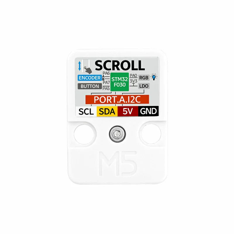 M5Stack Scroll Encoder Unit Grove connector detail