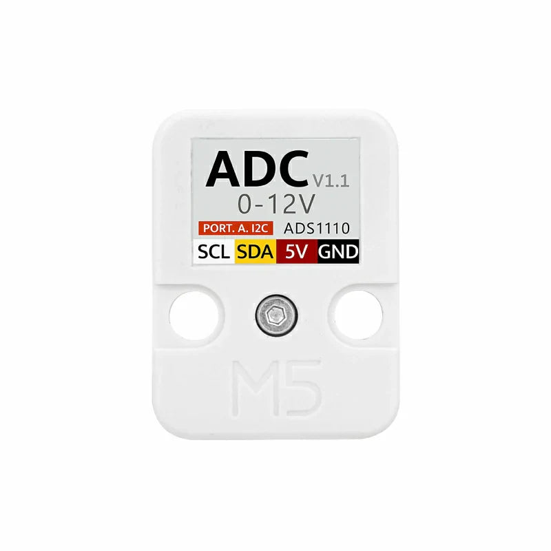 M5Stack ADS1110 programmable gain ADC hardware