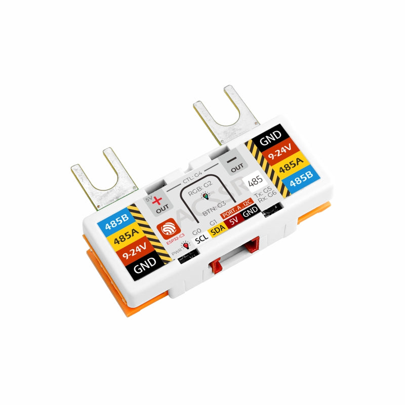 M5Stack AC SSR Unit RS485PWR connection and terminal layout