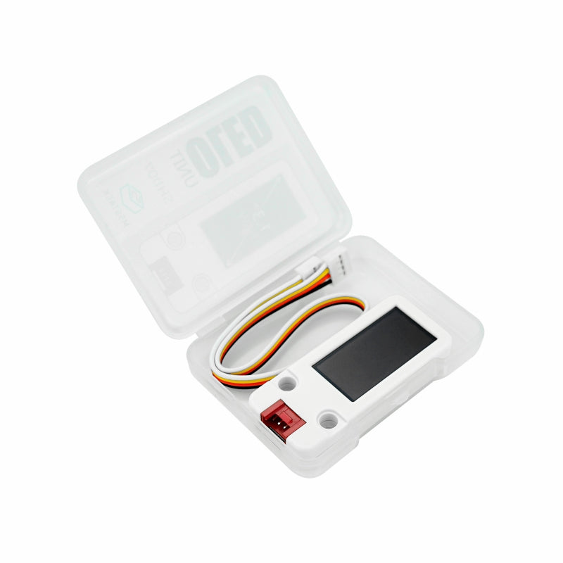 M5Stack Unit OLED dimensions and interface diagram