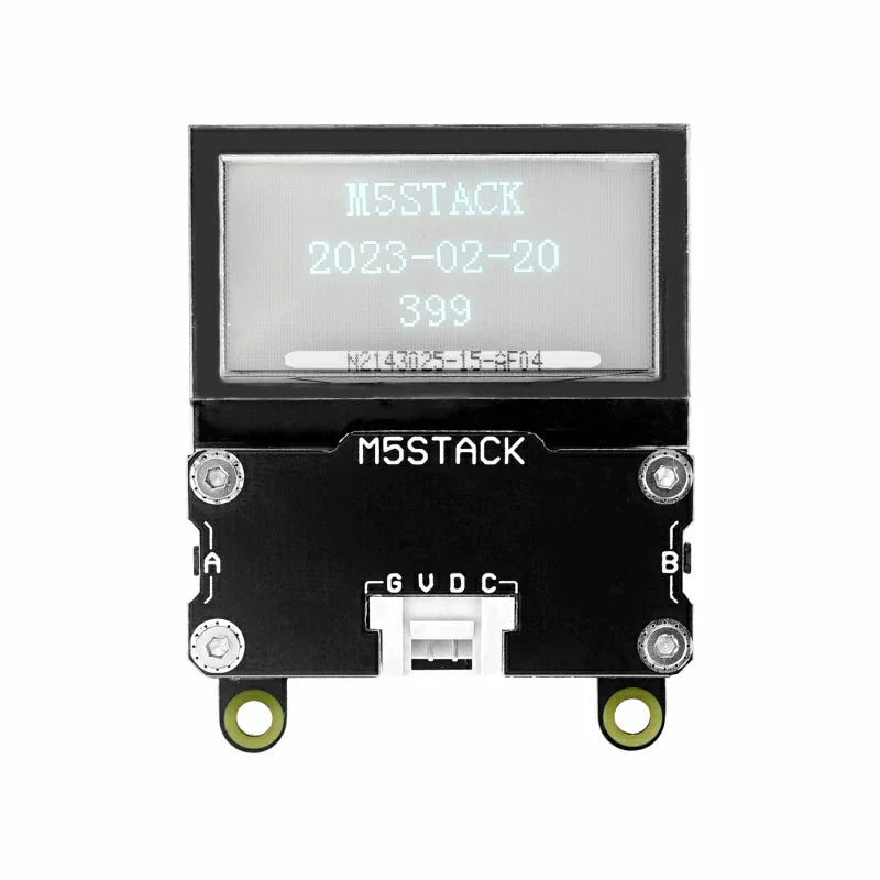 M5Stack transparent OLED Unit with buttons and buzzer