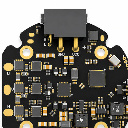 DM40-2E brushless motor driver board and connector layout