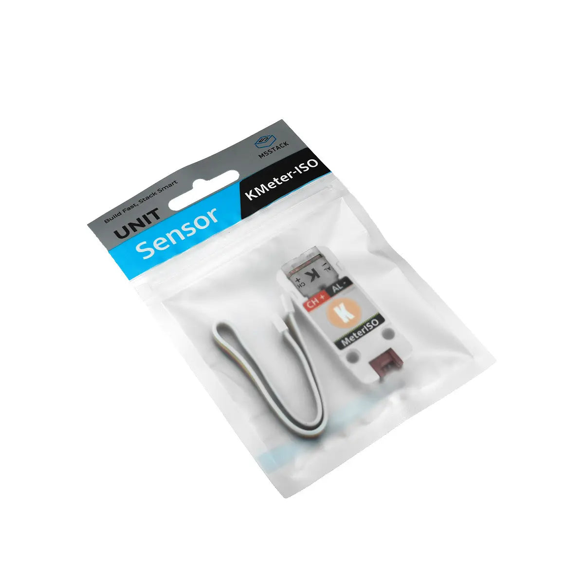 M5Stack KMeter-ISO package contents with probe and Grove cable