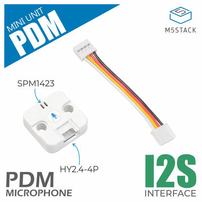 M5Stack Unit Mini PDM connector and control detail